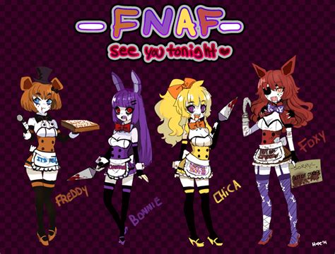 female five nights at freddy's characters|fnaf all female animatronics.